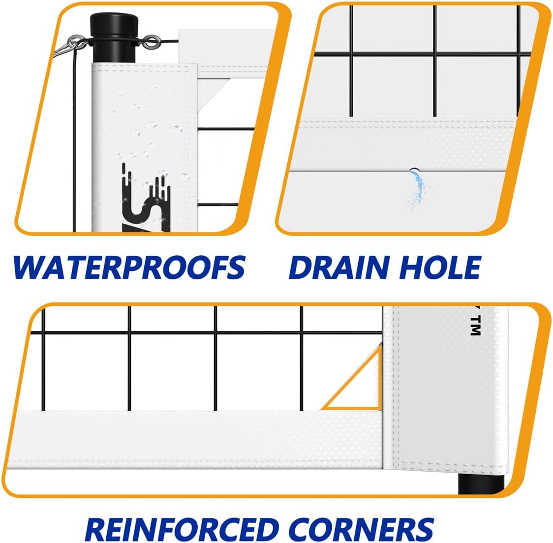 Outdoor Heavy Duty Volleyball Net Set, Anti-Sag Design, Adjustable Aluminum Poles, Portable Volleyball Net for Backyard,Grass and Beach