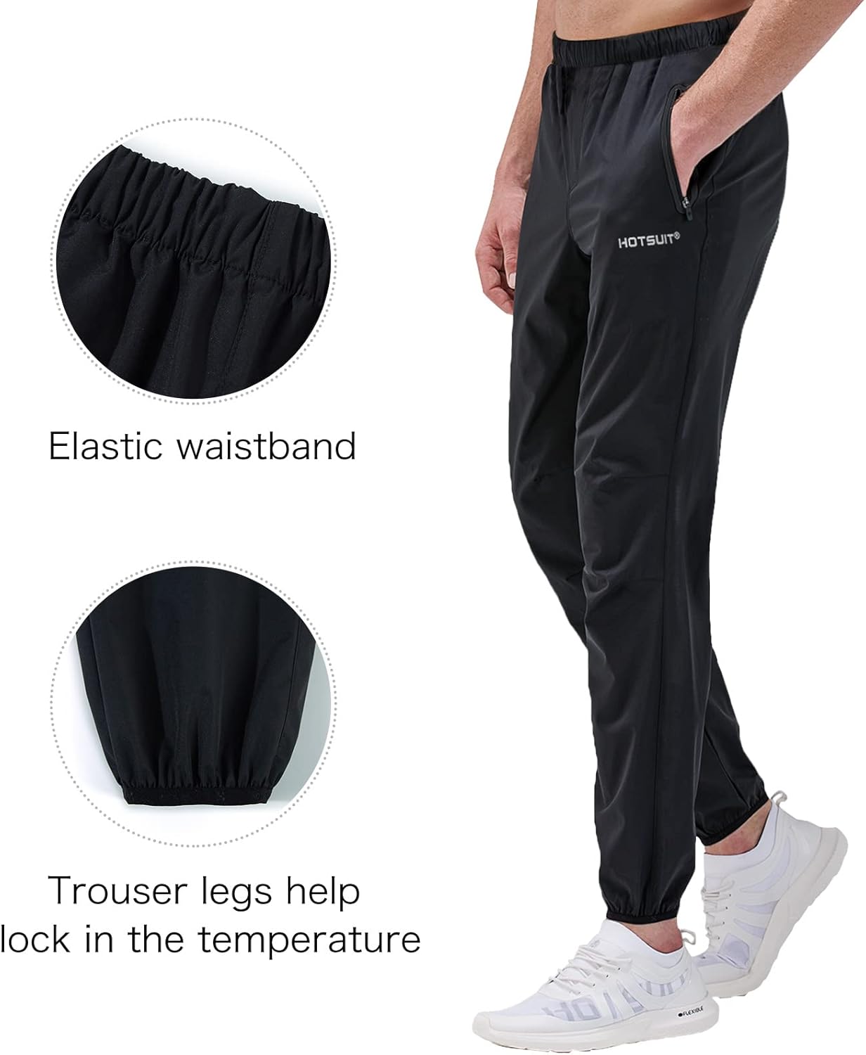 HOTSUIT Sauna Suit Men Anti Rip Boxing Sweat Suits Exercise Workout Jacket