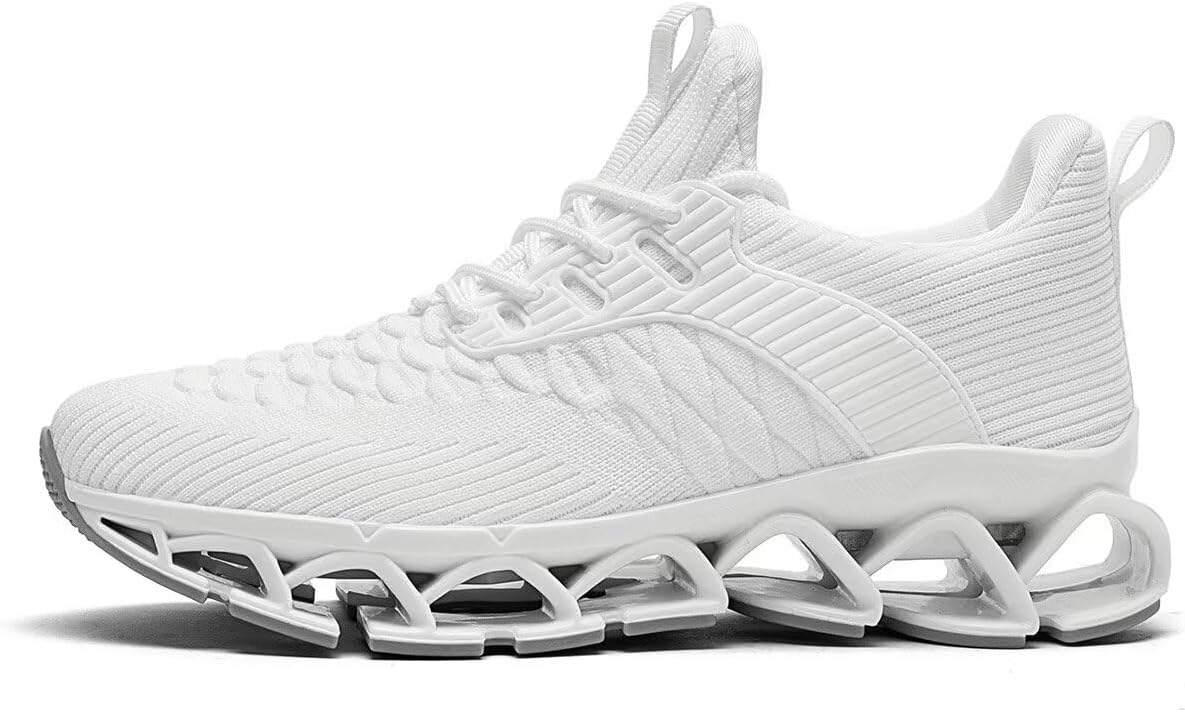 Mens Slip on Walking Running Shoes Blade Tennis Casual Fashion Sneakers Comfort Non Slip Work Sport Athletic Trainer