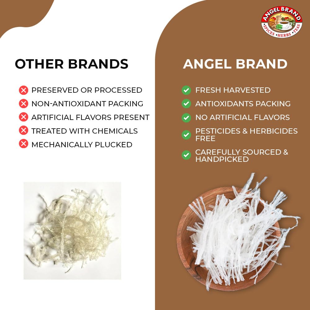 Angel Brand Isinglass 0.25 oz Pouch Pack of 3 - Sourced from Red Sea Algae - Agar Agar Primarily used as a thickening agent in soups, jellies, custards, and ice creams