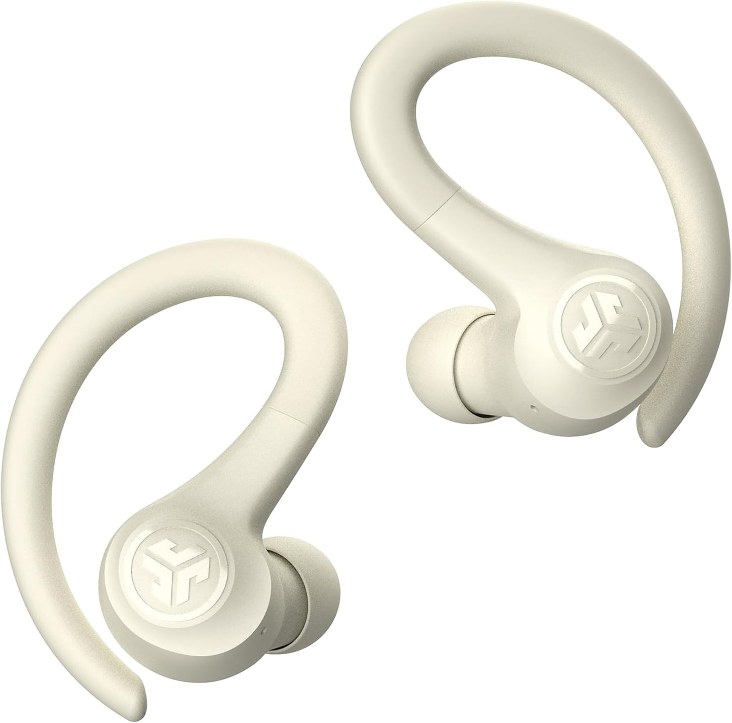 JLab Go Sport+ Wireless Workout Earbuds Featuring C3 Clear Calling, Secure Earhook Sport Design, 35+ Hour Bluetooth Playtime, and 3 EQ Sound Settings (Sand)