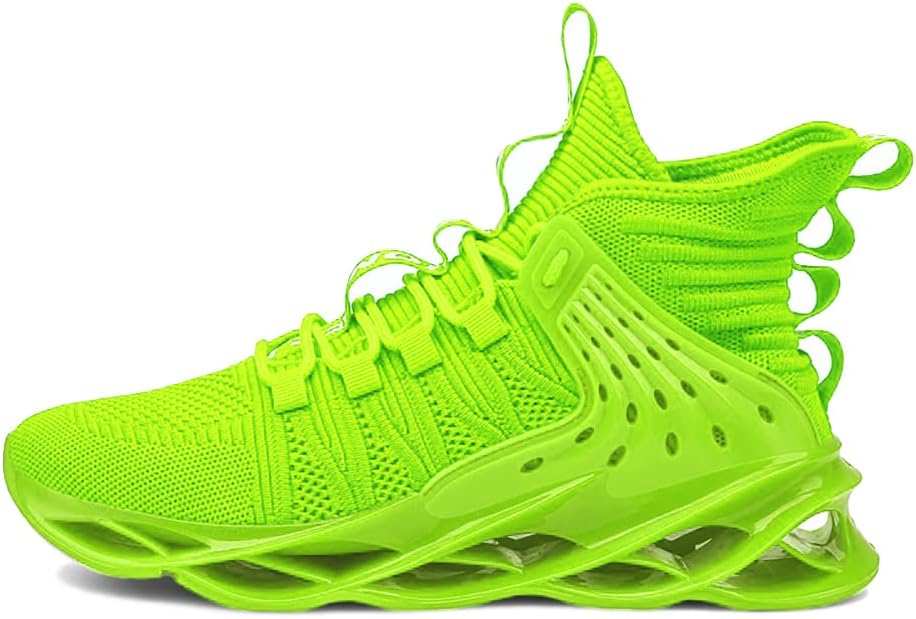 Hello MrLin Men's Running Shoes Non Slip Athletic Tennis Walking Blade Type Sneakers Hip Hop