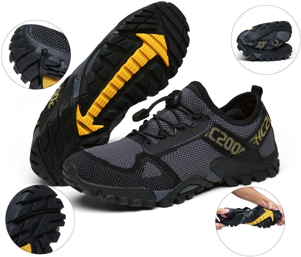 ABAO Hiking Shoes Men Women Outdoor Sports Shoes Non-Slip Breathable Sneakers Low Top Walking Shoes for Outdoor Trailing Trekking Walking Climbing Travel Lightweight