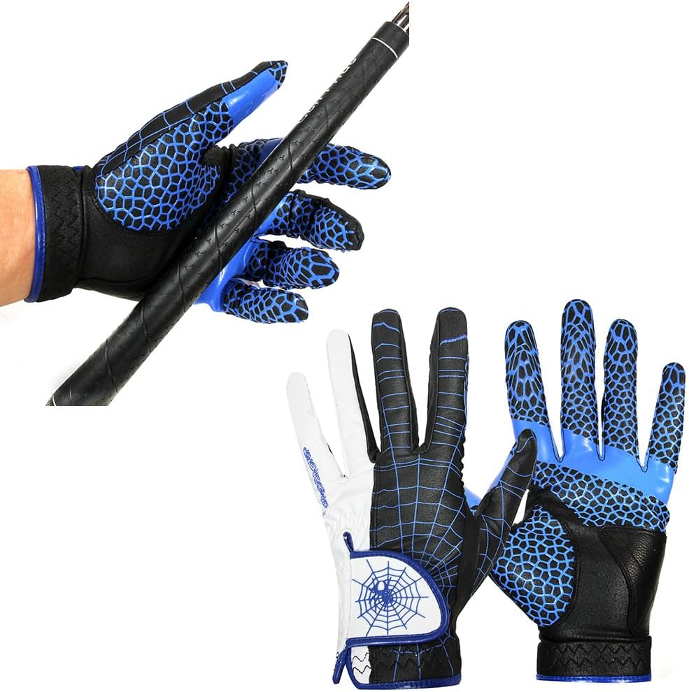 J&S Sporting Spider Grip Nonslip Golf Gloves for Men, Mens Golf Glove for Right Handed Golfer