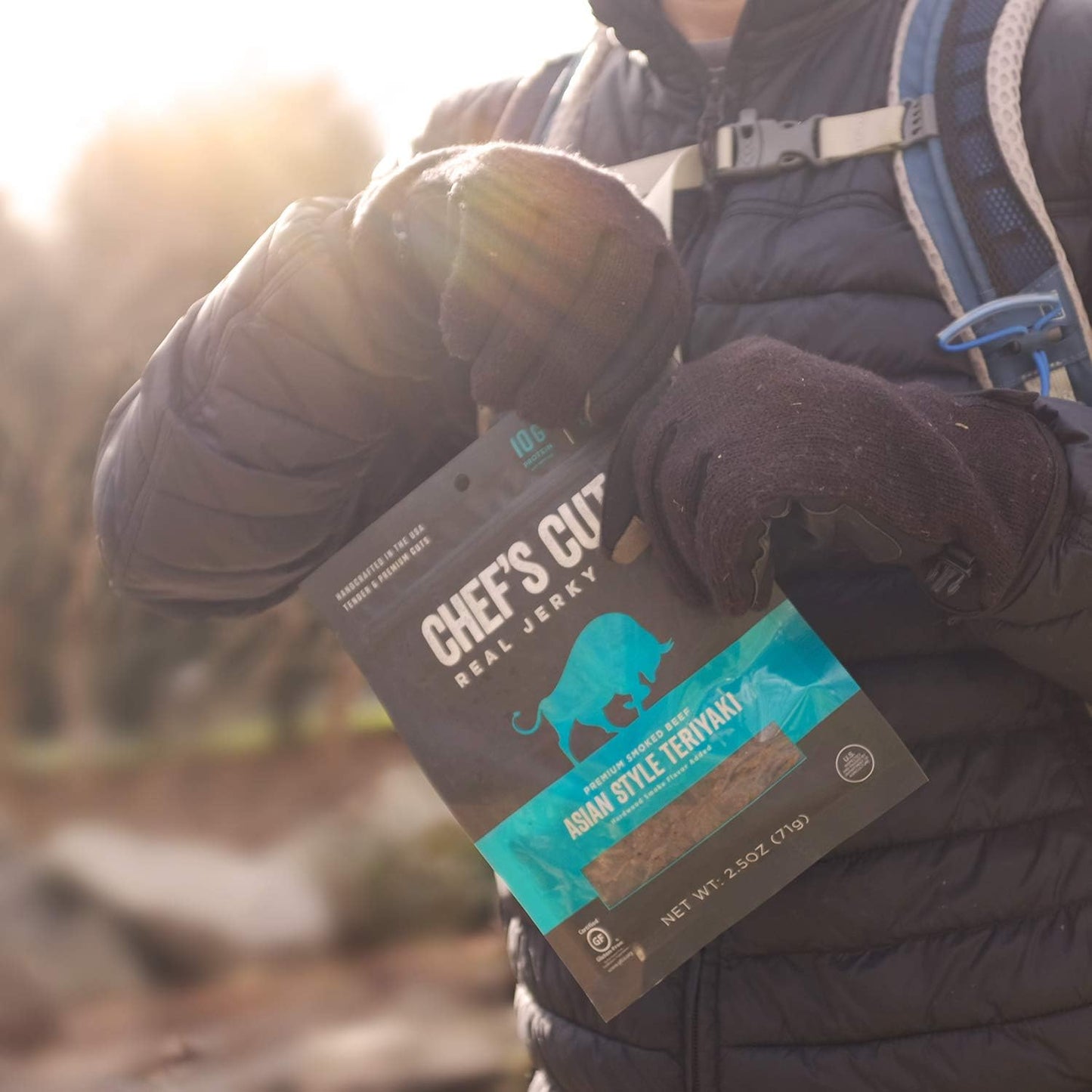 Chef's Cut Real Beef Jerky, Asian Teriyaki, 2.5 Ounce (8 Pack)