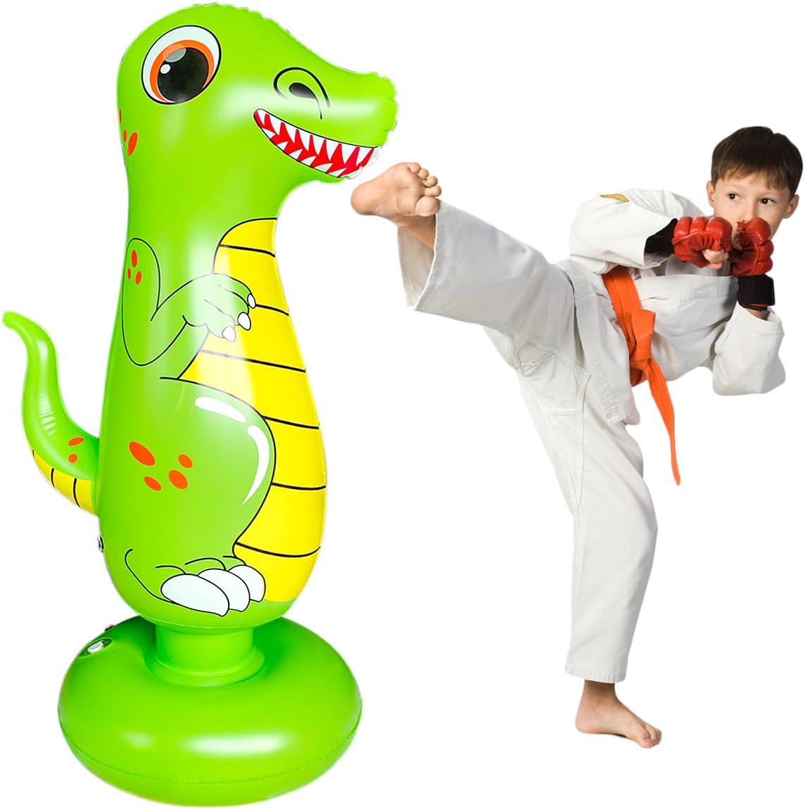 Punching Bag for Kids, Free Standing Boxing Bag for Bounce Back Focus Punching Bag for Practicing Karate, Taekwondo, De-Stress Boxing Bag for Kids.