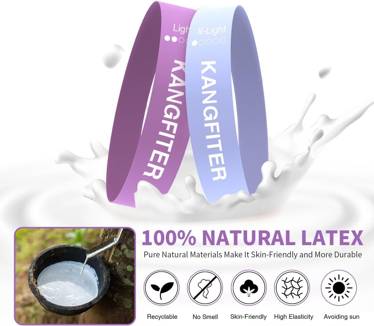 100 PCS Bulk Resistance Bands, Loop Exercise Bands Set for Gym Members Sports Class Students Gift, 5 Pieces Each Set with Storage Bag, Fitness Bands for Outdoor Home Gym Yoga Pilates