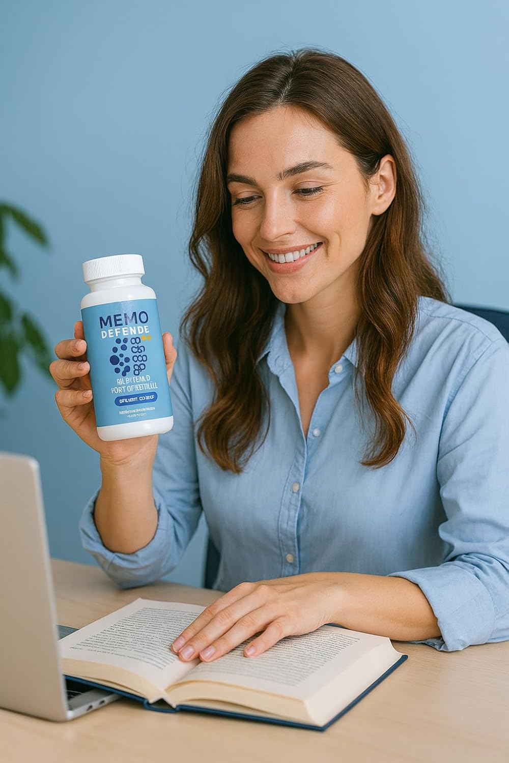 Memo Defende Pro Brain and Focus Formula, Tropical Flavor, 60 Capsules, Dietary Supplement with Vitamins and Minerals (1)