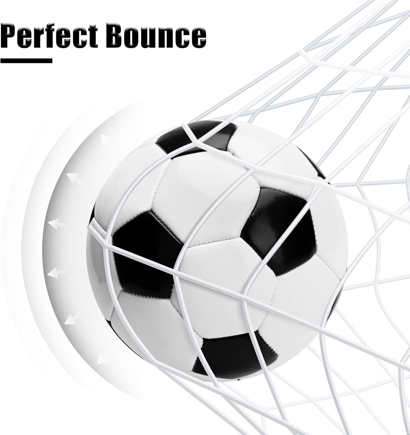 Soccer Ball Size 2 Size 3 Size 4 Size 5 with Pump - Single, 2 or 3 Pack - Official Size & Weight - Classic Indoor Outdoor Soccer Long-Lasting - Ideal Gift for Toddler Kids Boys Girls Youth Adult