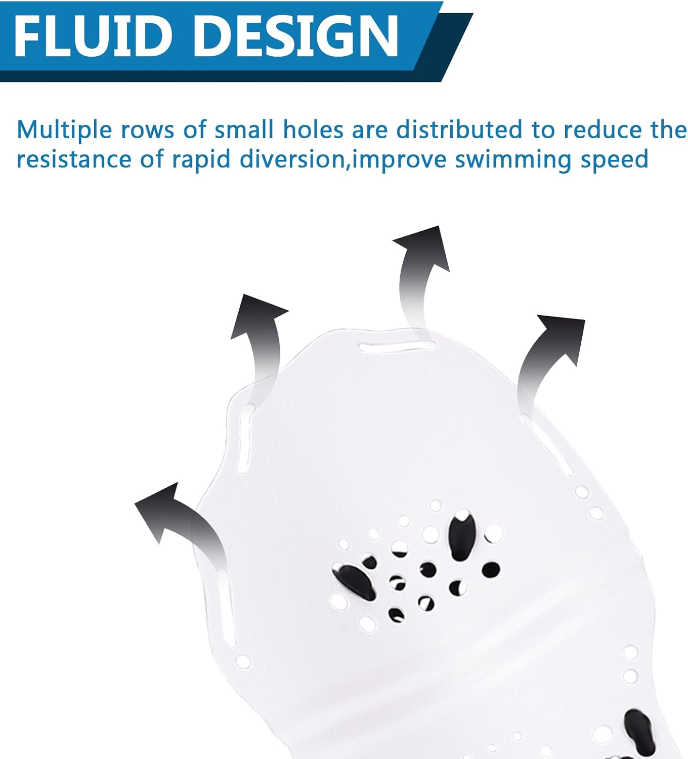 Hikeen Swim Paddle Hand for Adult and Junior, Swim Training Hand Paddles with Adjustable Straps, Swimming Hand Paddles for Training