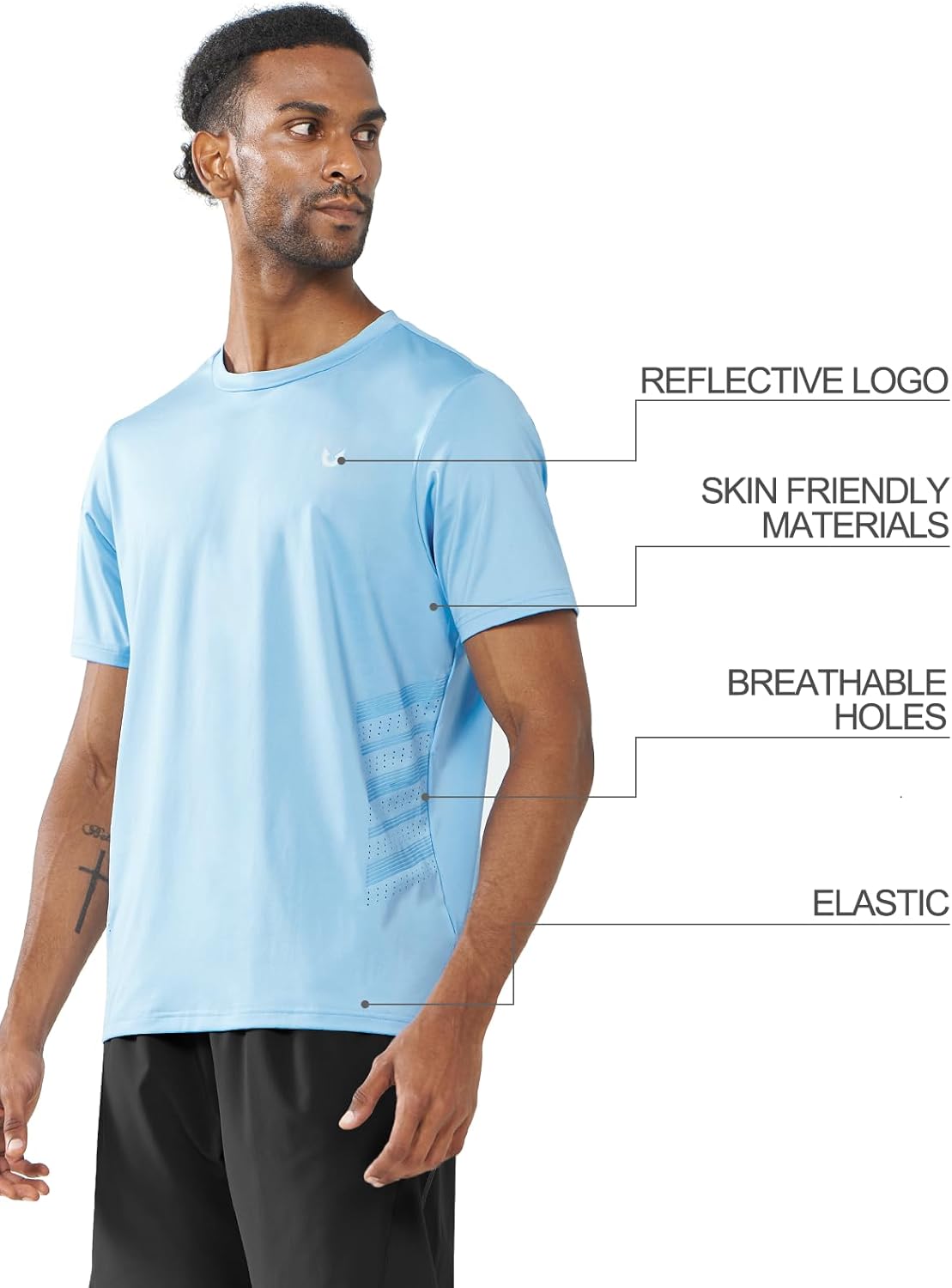 NORTHYARD Breathable 2.0™ Men's Athletic Workout T-Shirt
