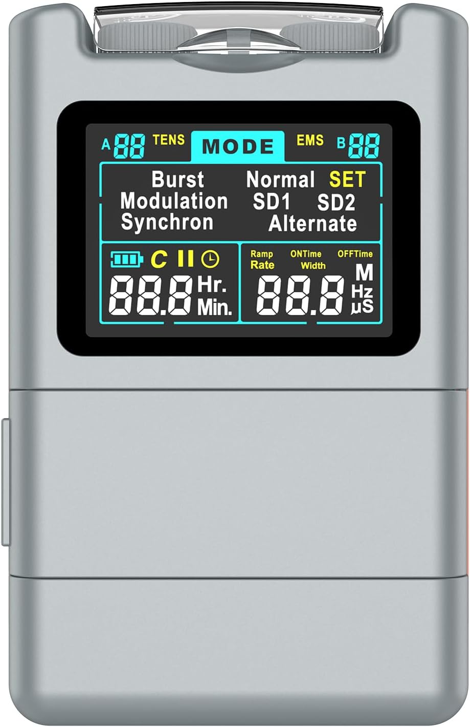 DIY Pluse TENS EMS Unit Muscle Stimulator for Back Pain Relief, Rechargeable TENS Unit Machine with 8 Modes & 8 Electrode Pads. Electric TENS Massager for Chronic Pain, Muscle Relaxation, Home Use
