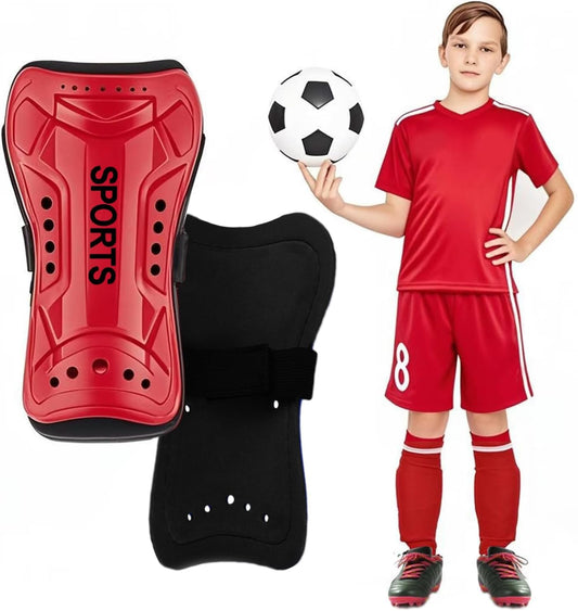 Youth Soccer Shin Guards for Kids Shin Pads Child Calf Protective Gear Protective Soccer Equipment for Boys Girls Children 3-15 Years Old