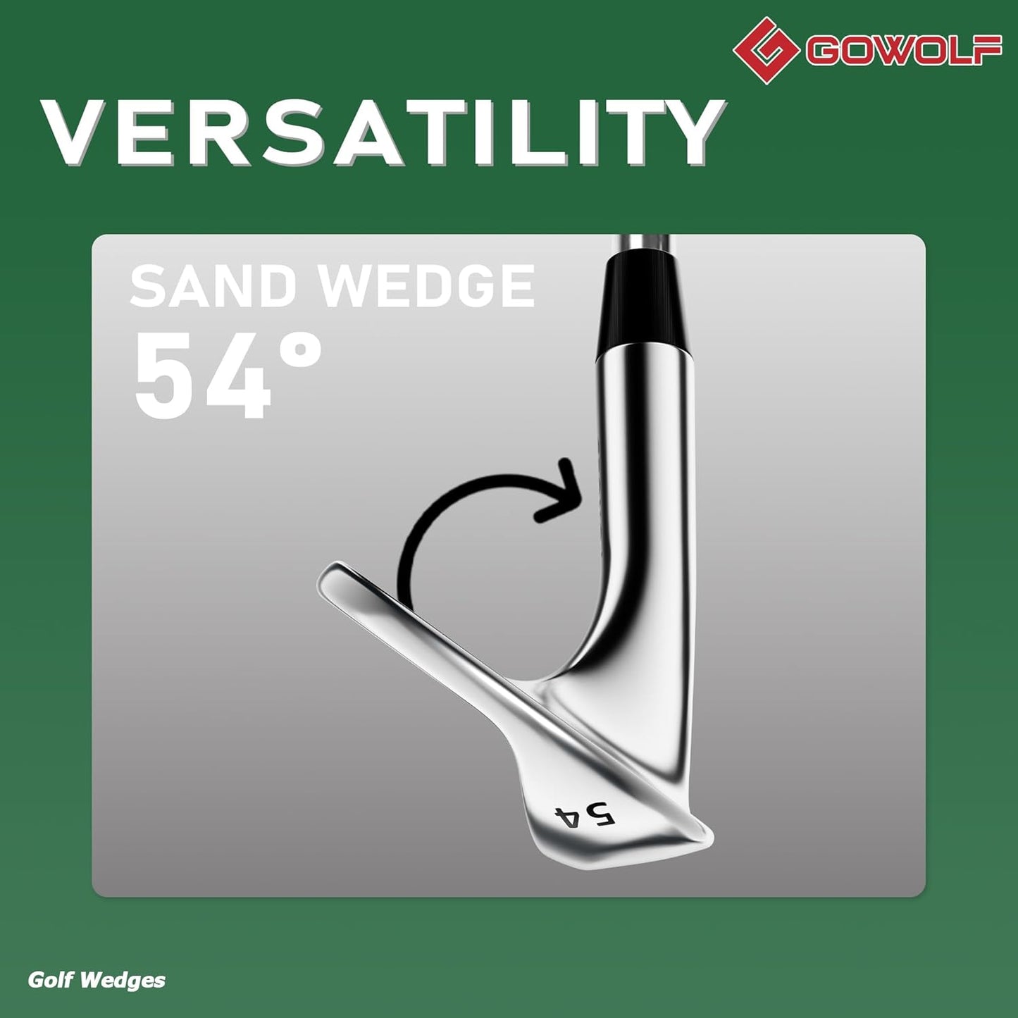 Gowolf Forged Golf Wedges 50/52/54/56/58/60/69 Degree Single or Sets for Men, Right Hand Premium Full Face Gap Wedge Sand Wedge Lob Wedge Golf Club, Great Golf Gifts - CNC Milled Face for More Spin