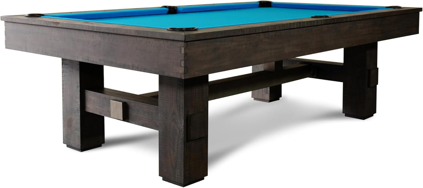 Nixon Billiards - Kemp Slate Billiard Pool Table - Grayson Gray/Weathered Slate - 7ft and 8ft