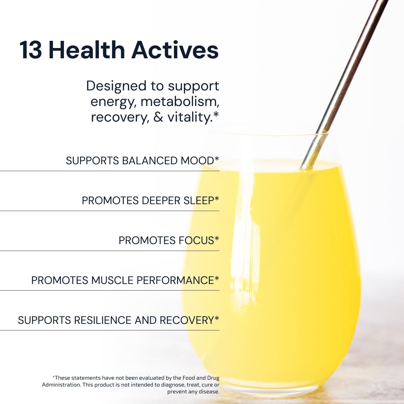 Blueprint Bryan Johnson Longevity Mix - Muscle Builder & Recovery Supplement - Promotes Focus and Balanced Mood - Magnesium, Creatine, L-Theanine, Glutathione & Vitamin C- 30 Servings, Pineapple Yuzu