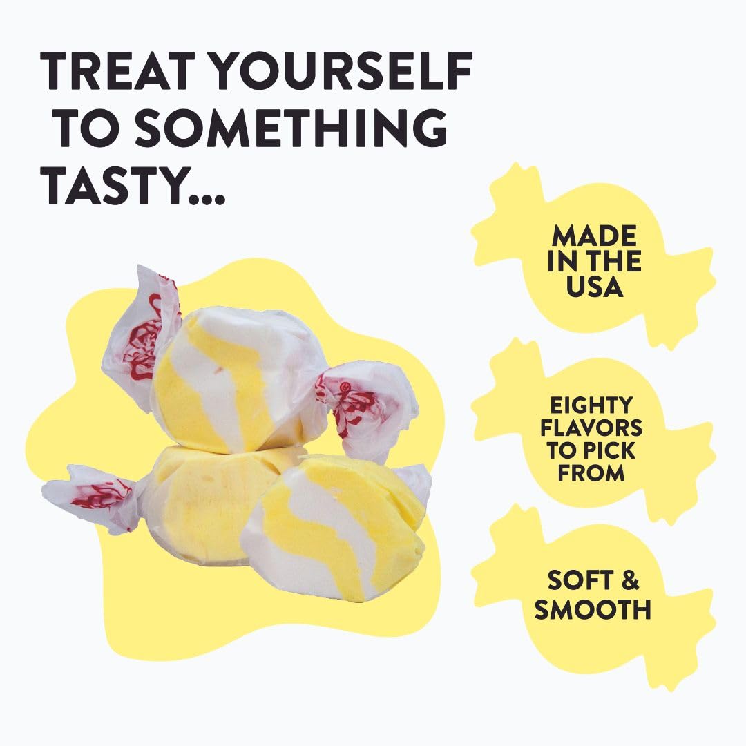 Taffy Town Saltwater Taffy, Buttered Popcorn, 2.5Lb