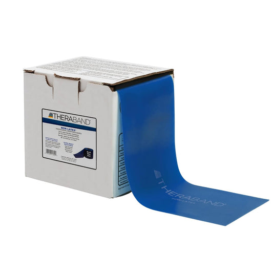 THERABAND Resistance Band, Blue, Extra Heavy, 50-Yard Roll, Latex-Free, Elastic Band for Exercise, Physical Therapy, Yoga, Pilates, Stretching, Home Workouts, Cut-to-Length, Color-Coded Levels