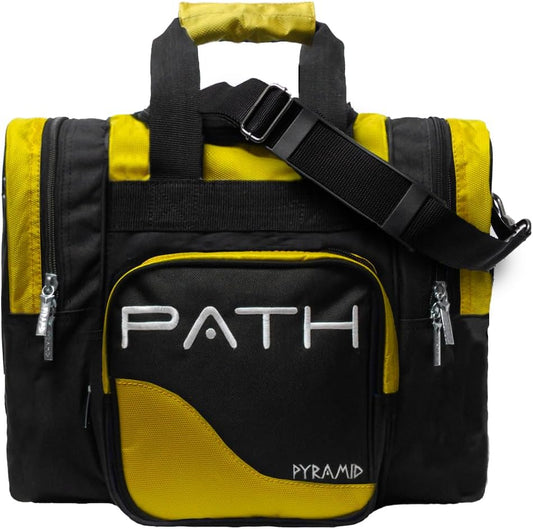 Pyramid Path Pro Deluxe Single Bowling Ball Tote - Holds One Ball, One Pair Shoes Up to Mens 15