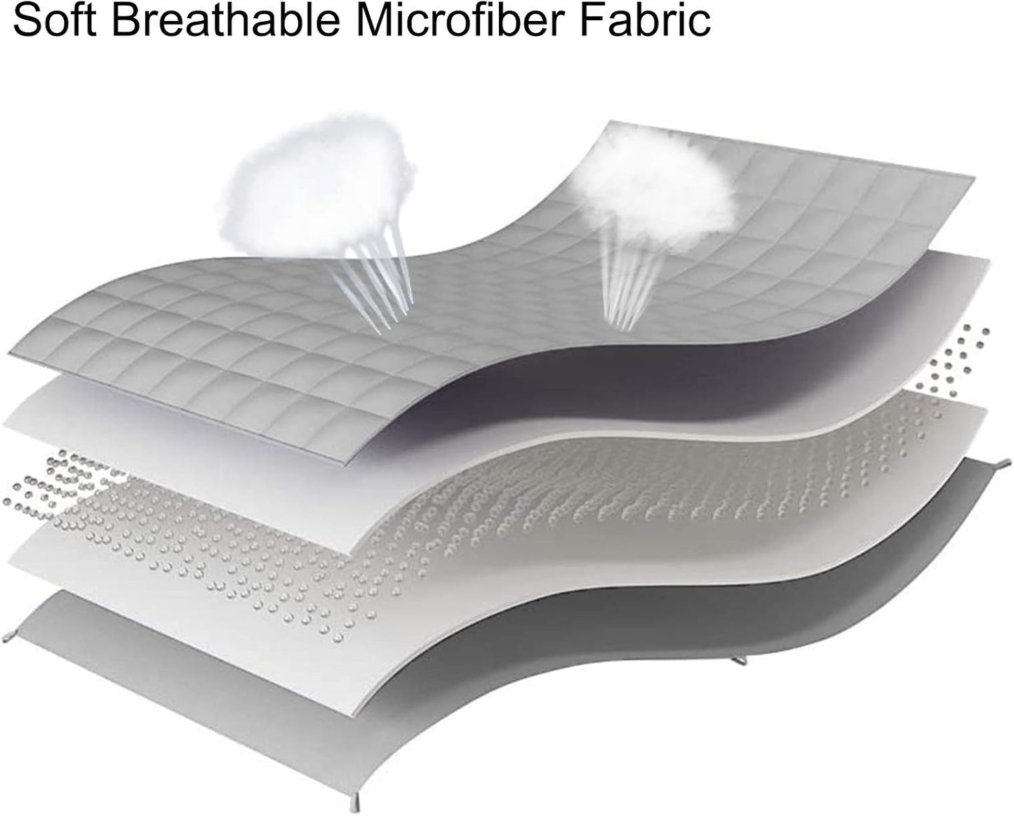 L'AGRATY Weighted Blanket - 88"x104" 25lbs Cooling Breathable Heavy Blanket Microfiber Material with Glass Beads for Adult All-Season Summer Fall Winter Soft Thick Comfort