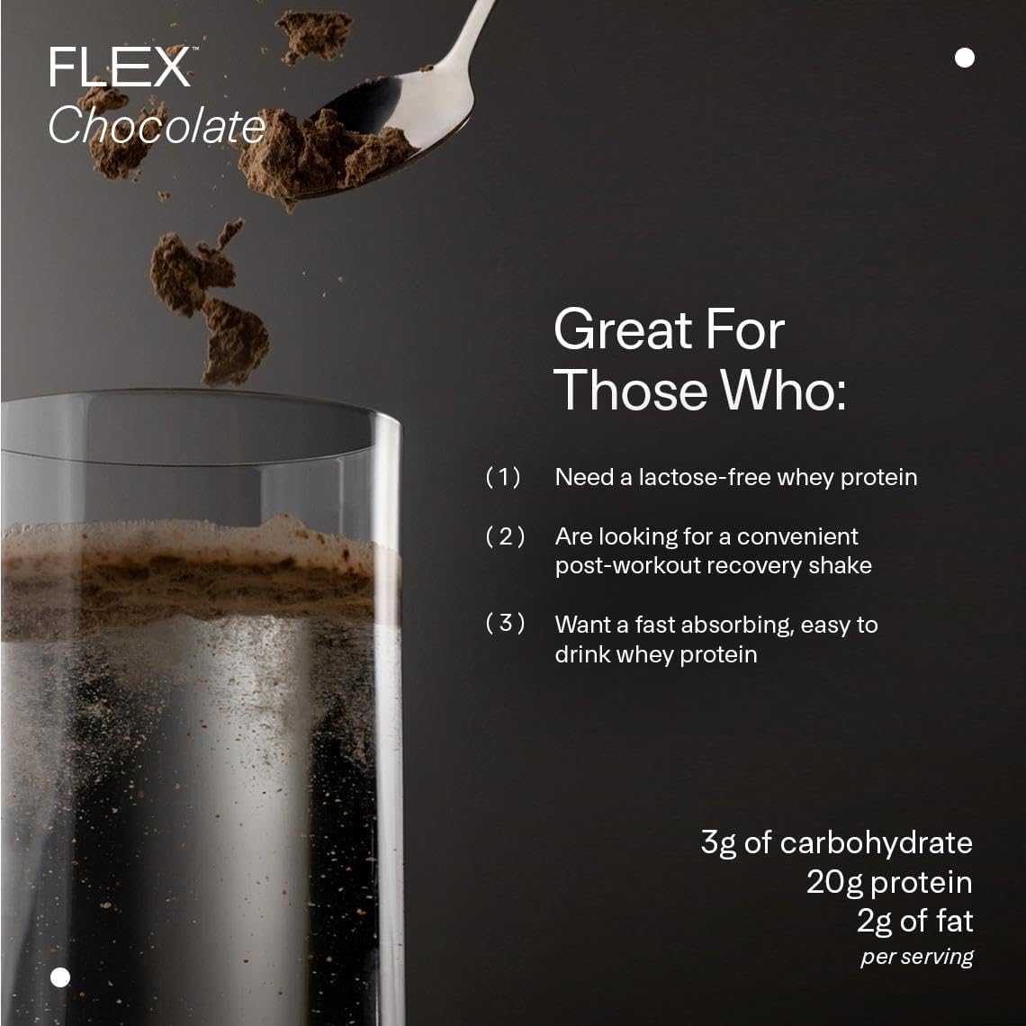 LTH Flex Whey Protein Isolate - Trusted by Life Time Fitness Members - Lactose-Free Protein Powder - for Post-Workout Recovery - Low Fat, No Sugar & Low Carb - Chocolate, 30 Servings
