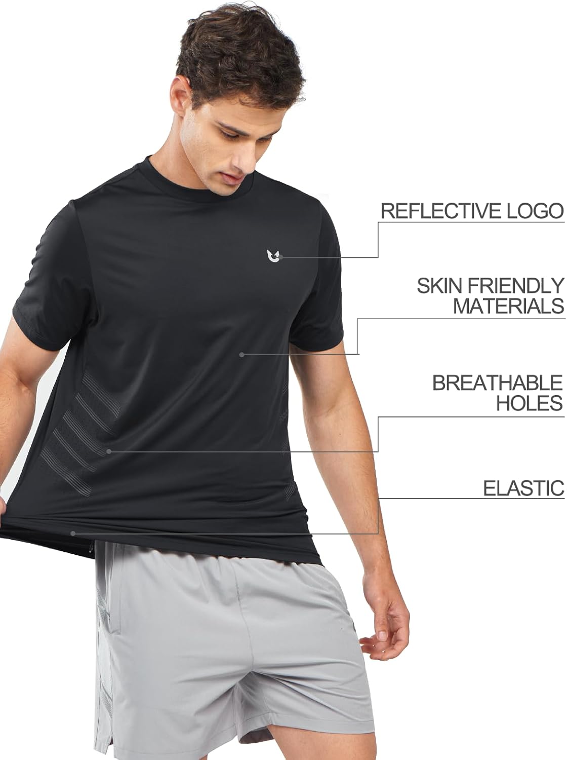 NORTHYARD Breathable 2.0™ Men's Athletic Workout T-Shirt