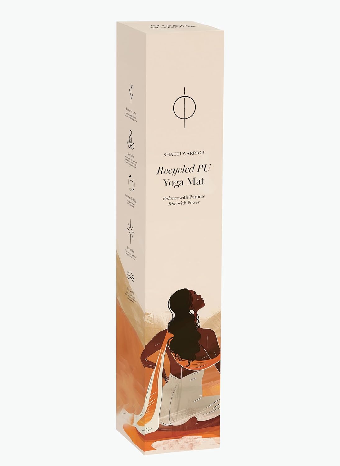 Cork Yoga Mat - Artist Designed, Premium Printed Eco-Friendly Non-Slip mat, Great for Regular & Hot Yoga, Pilates, Workouts 72 inch x 24 inch x 3mm Thick