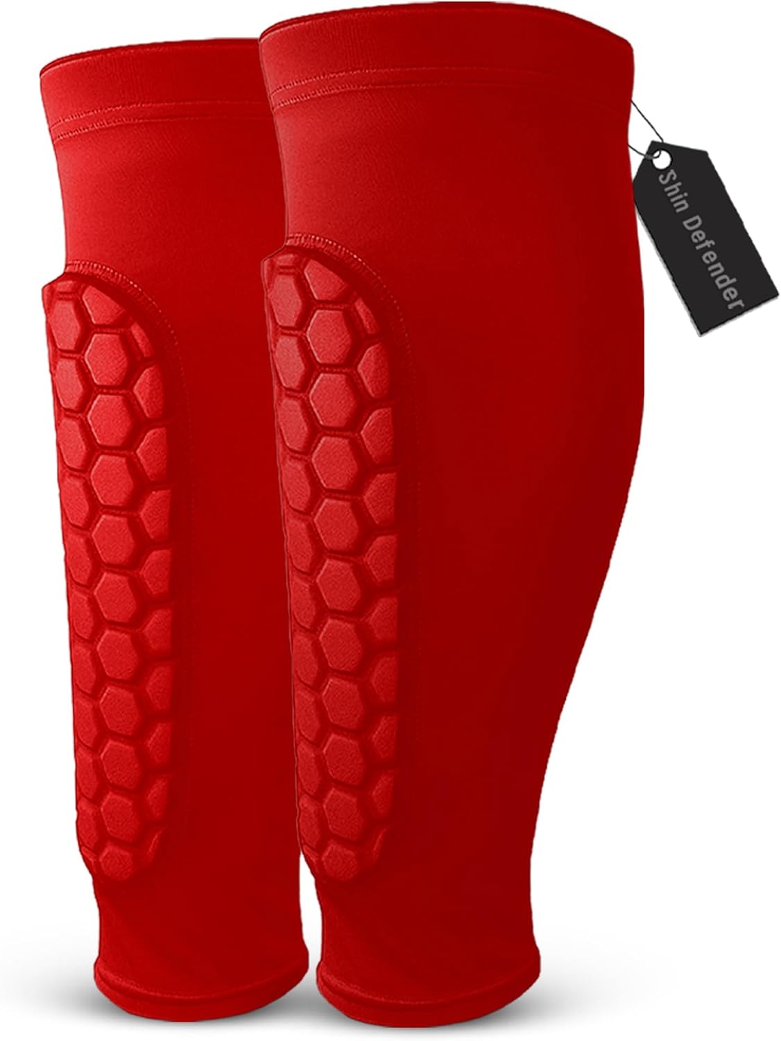 Shin Defender Shin Guards - 2 Pairs of Shin Defender Shin Guards Kids, Soccer Shindefender Sleeves for Youth Adult