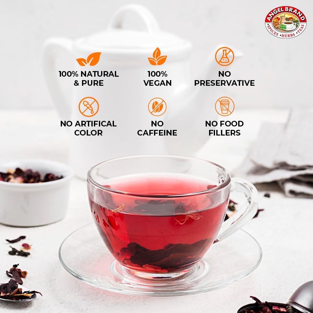 Angel Brand Sorrel Tea Bags 25 – Pack of 3 – Hibiscus Flower Tea for Refreshing Flavor &