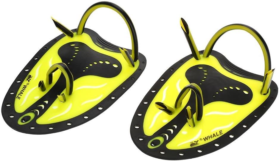 Swim Fins, Adjustable Kids Flippers for Swimming, Professional Swim Hand Paddles, Flat Paddles for Kids, Children, Men, Women