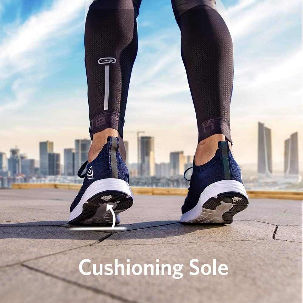 PEAK Mens Lightweight Walking Shoes Comfortable Slip On Sports Sneakers for Tennis, Gym, Running, Casual Workout