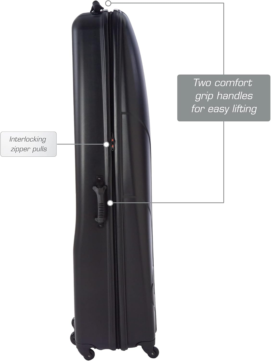 Samsonite Golf 6850 Hard Case Golf Travel Bag, Lightweight & Durable ABS Shell, Multi-Directional Wheels