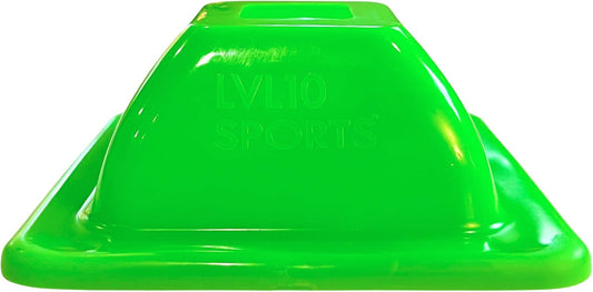 LVL10 Pro Training Cones - 2" Mini Soccer Cones for Sports Training - for Basketball, Football, Basketball and Agility Drills - Soccer Field Markers That Won't Crack, Slide or Fly