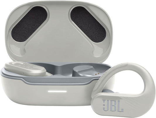 JBL Endurance Peak 3 - Dust and Water Proof (IP68) True Wireless Active Earbuds, Pure Bass Sound, Up to 50 Total Hours of Playback with Speed Charge, Ambient Aware & Talk Thru (White)