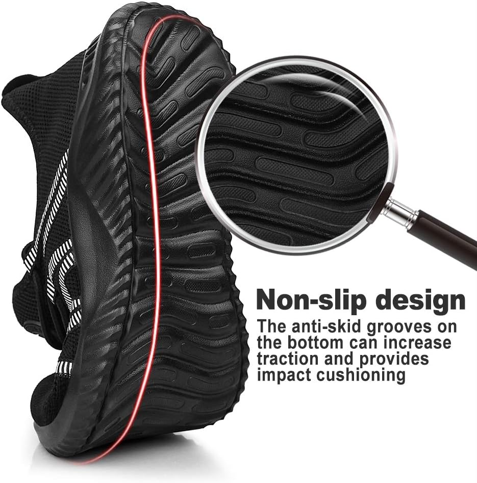 Feethit Mens Slip On Running Shoes Breathable Lightweight Comfortable Fashion Non Slip Sneakers for Men