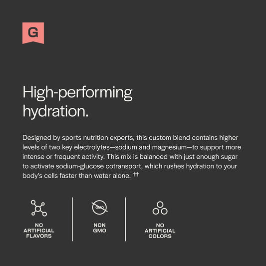 Gainful Hydration Powder Packets, Caffeine Free with Key Electrolytes Magnesium and Sodium, Energy Support, Low Sugar, Strawberry Lemonade, 21 Sticks