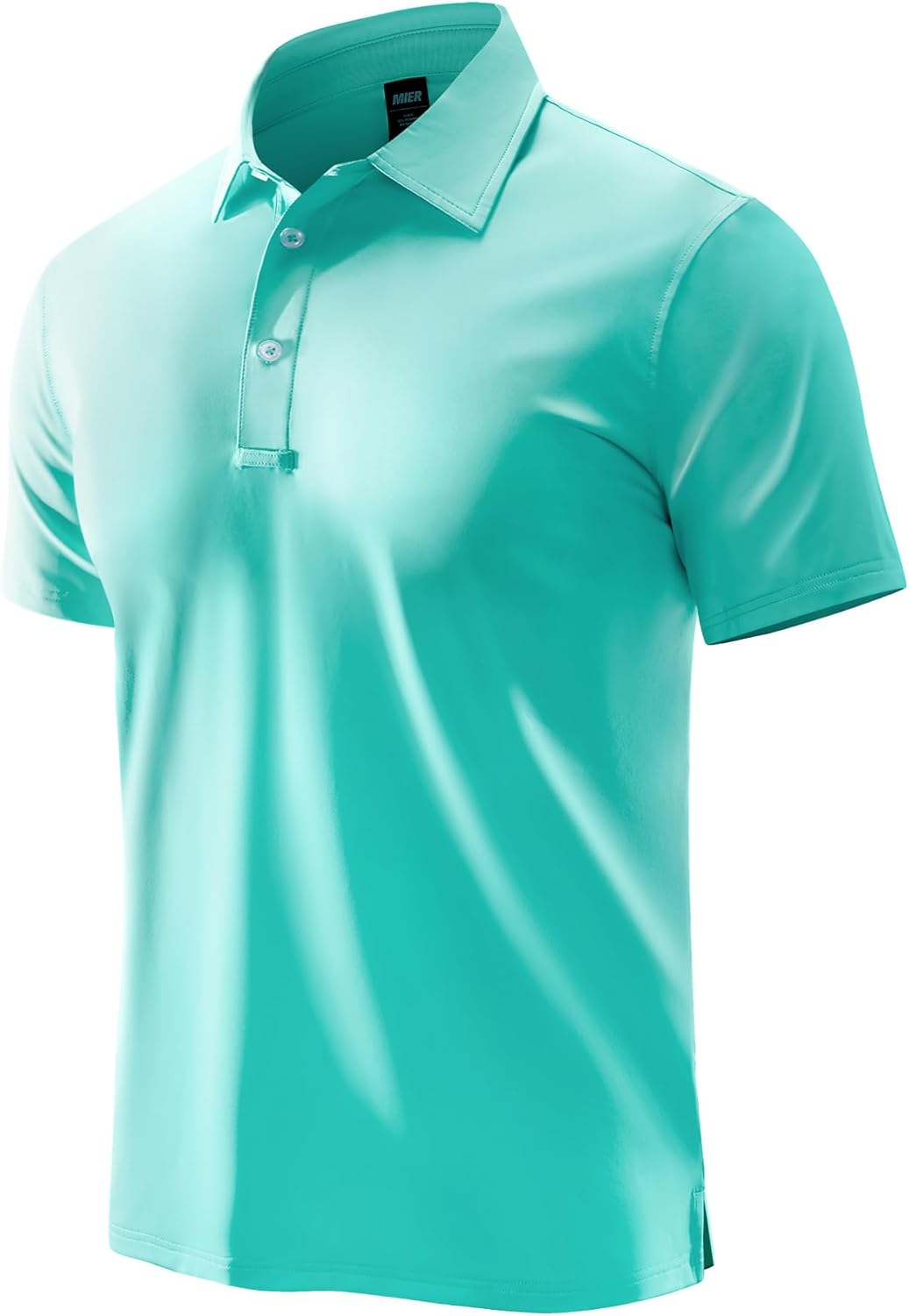 MIER Polo Shirts for Men Short Sleeve Dry Fit Performance Golf Tennis Active Collared Shirts, UPF 50+ Sun Protection