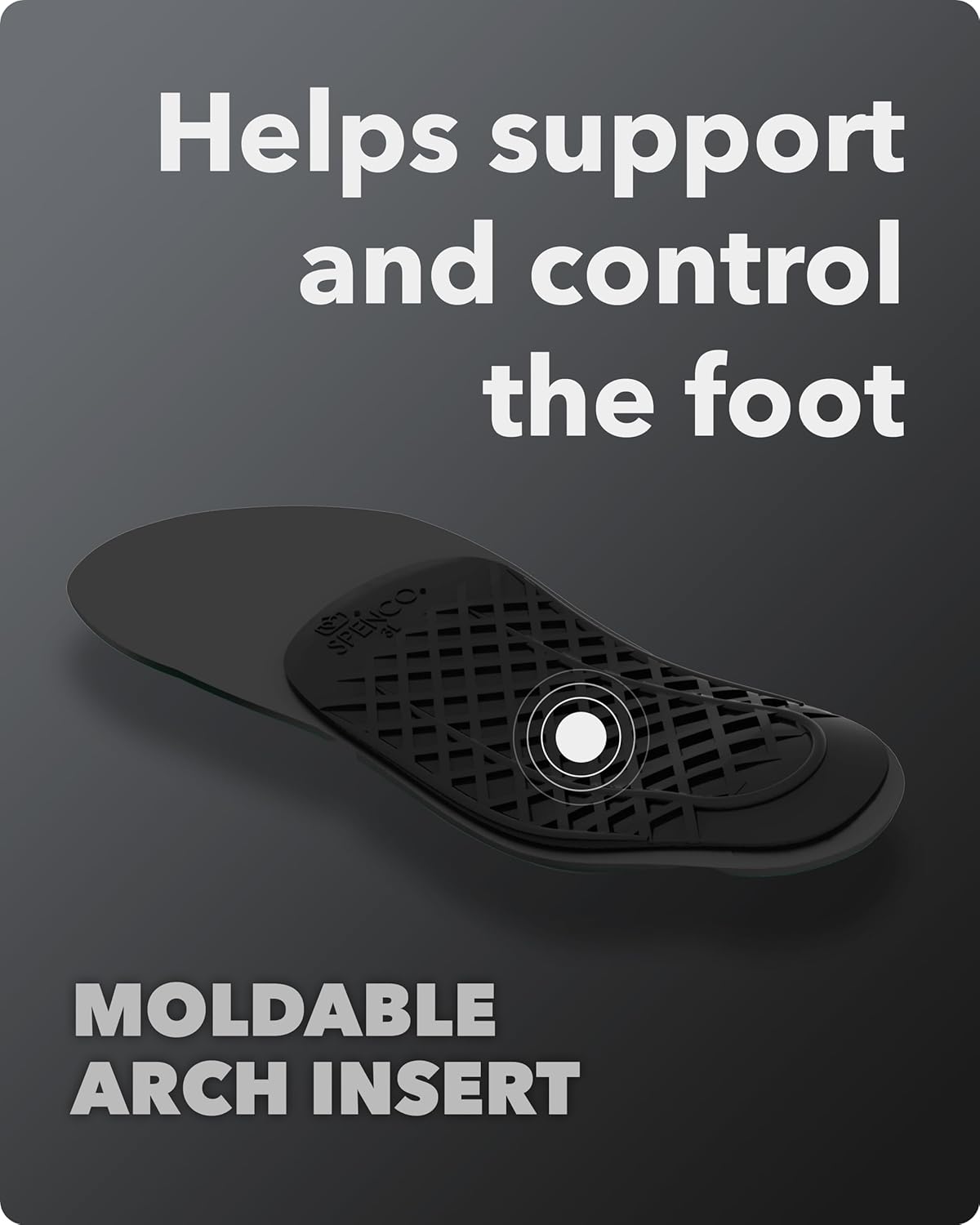 Spenco Rx Arch Support - Lightweight, Orthotic Shoe Inserts with 4-Way Stretch Fabric & SpenCore Layer for Shock Absorption, Odor Control & All-Day Comfort & Stability - Fits Most Shoes