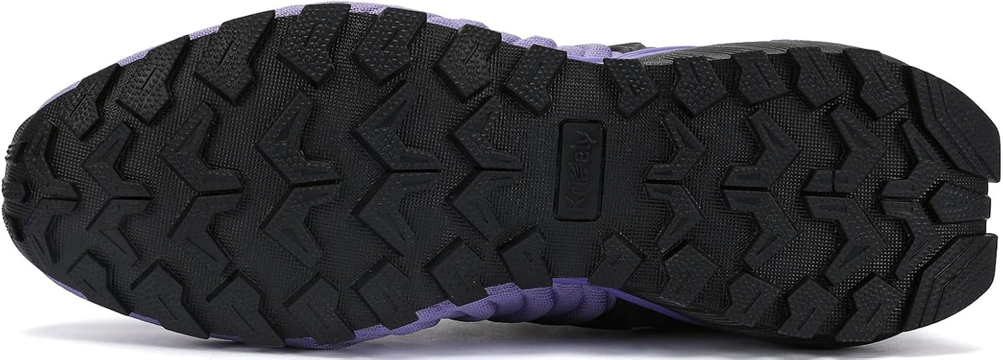 Kricely Men's Walking Shoes Breathable Lightweight Fashion Sneakers Non Slip Sport Gym Jogging Trail Running Shoes