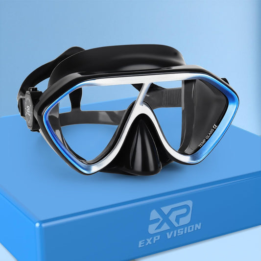 Scuba Diving Mask for Adults - Premium Anti-Fog Snorkeling Mask Comfortable & Leak-Proof Swim Goggles with Nose Cover for Scuba Diving, Snorkeling & Underwater Adventures
