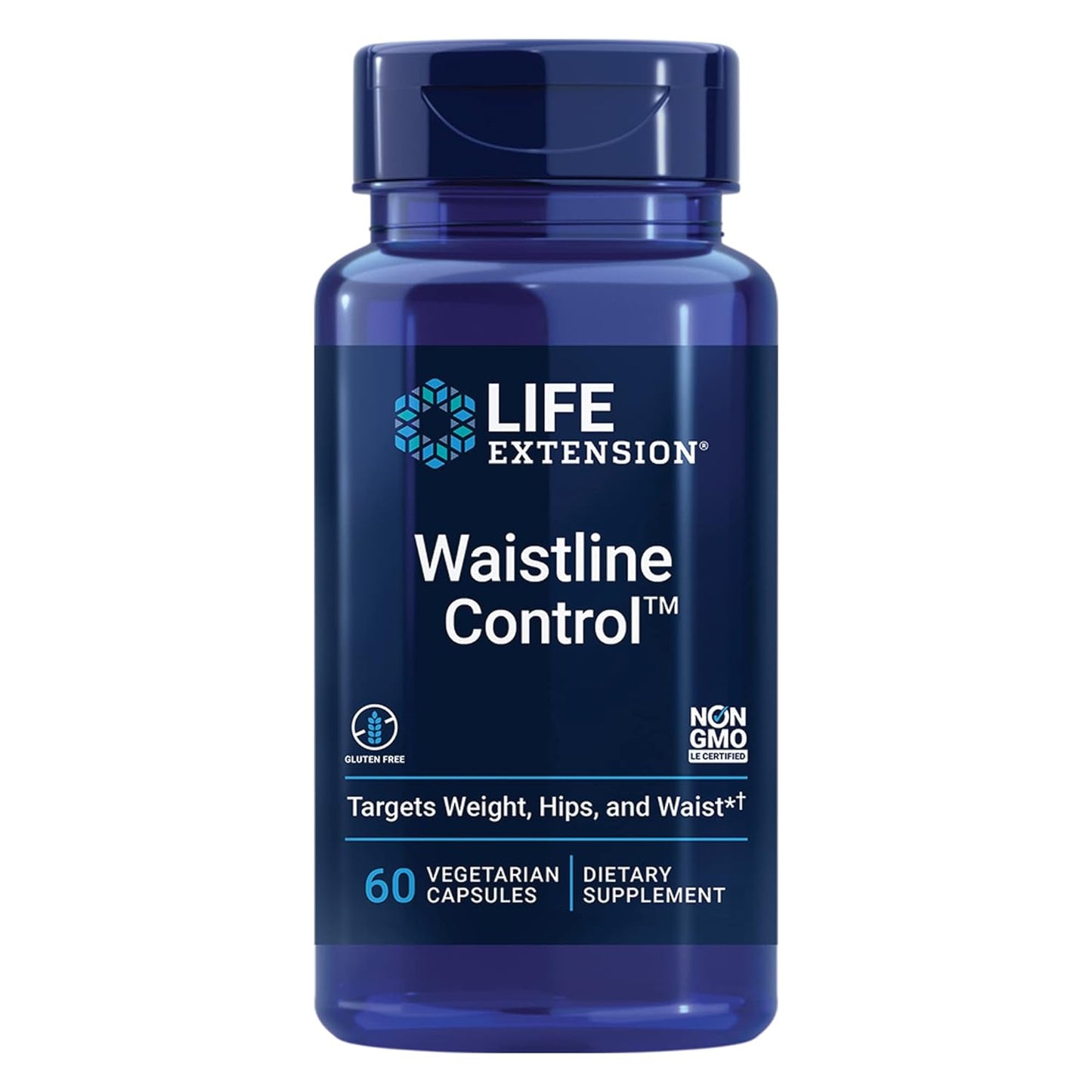 Life Extension Waistline Control™, S. indicus, Mangosteen, Meratrim®, Healthy Weight, Waistline, Non-GMO, Gluten Free, Vegetarian, 60 Capsules