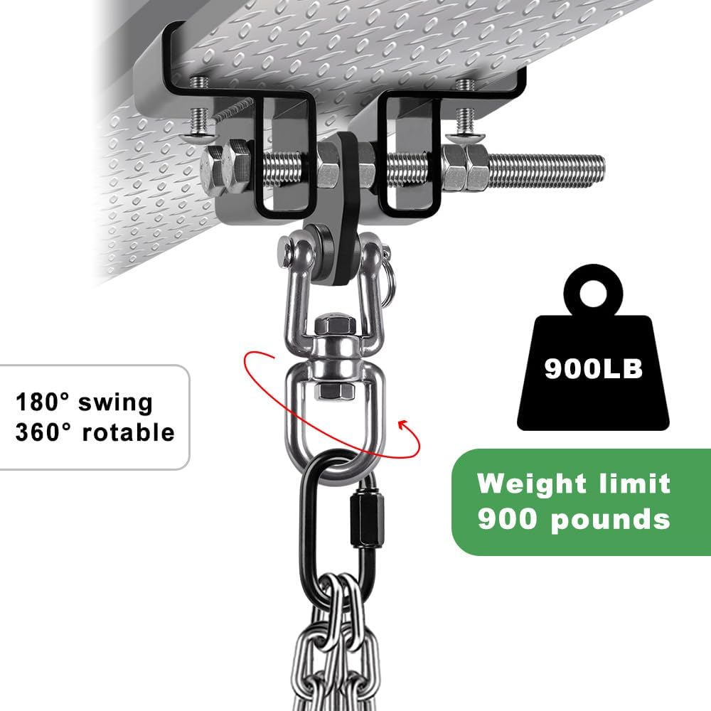 BeneLabel Punching Bag Hanger, Heavy Bag Mount, Boxing Bag Kit, Holder, Wall Mount, Accessories for Beam, 400KG Capacity