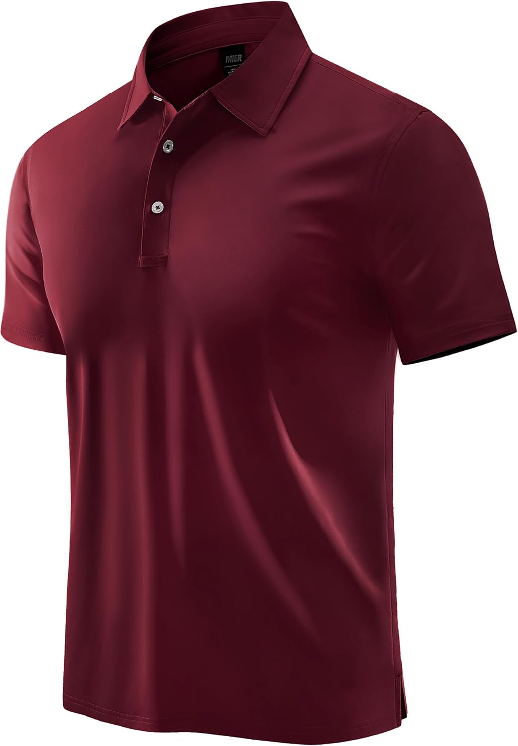 MIER Polo Shirts for Men Short Sleeve Dry Fit Performance Golf Tennis Active Collared Shirts, UPF 50+ Sun Protection