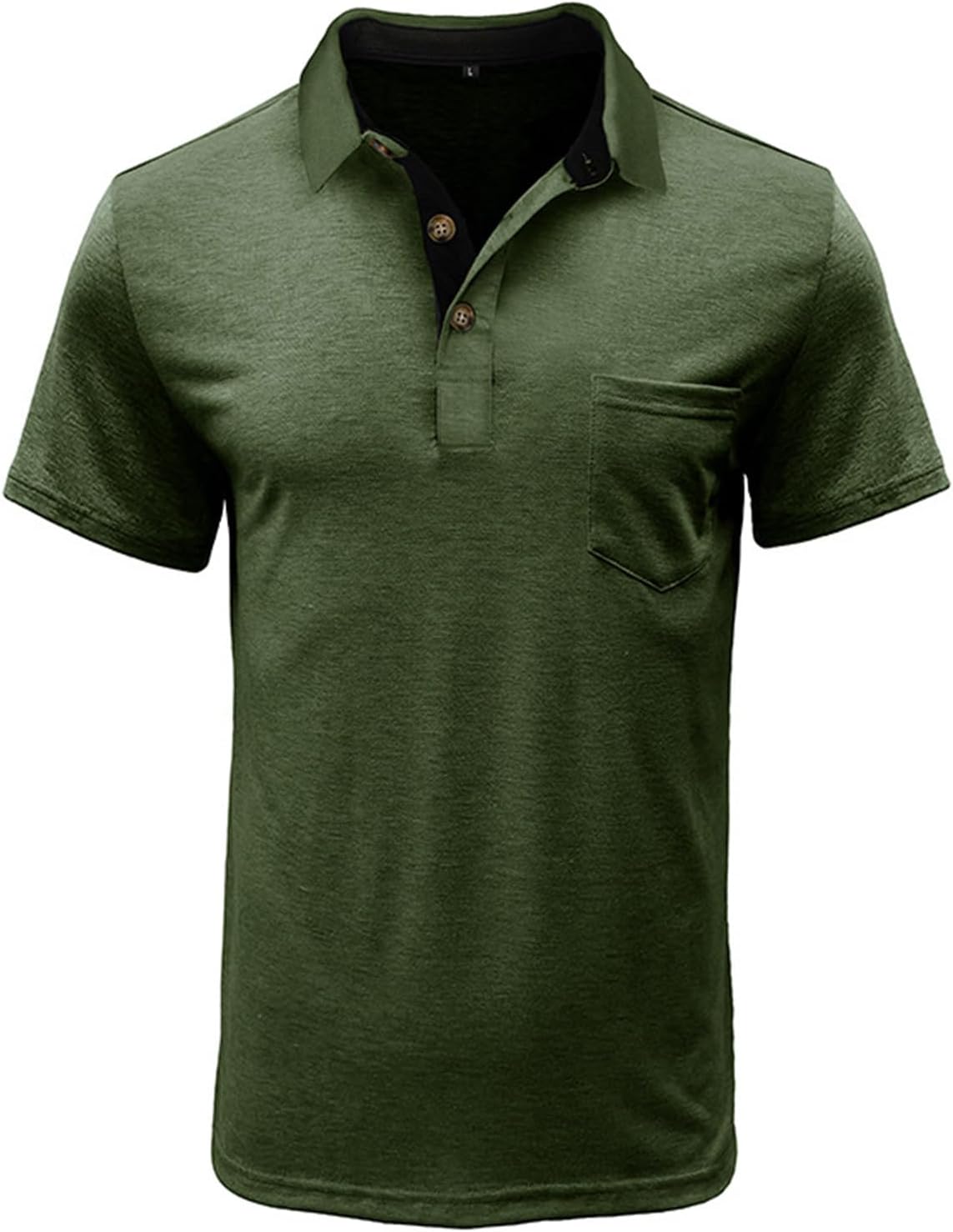 SEGANUP Men's Fashion Polo Shirts Short Sleeve Casual Cotton Golf Shirts Moisture Wicking Polo Shirt with Pocket