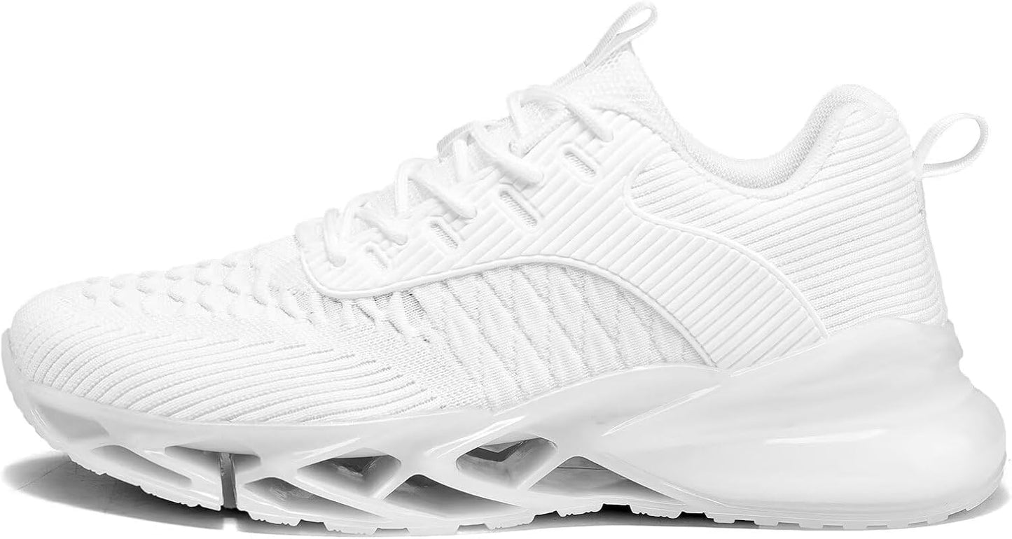 Men's Running Shoes Blade Tennis Walking Fashion Sneakers Breathable Non Slip Gym Sports Work Trainers