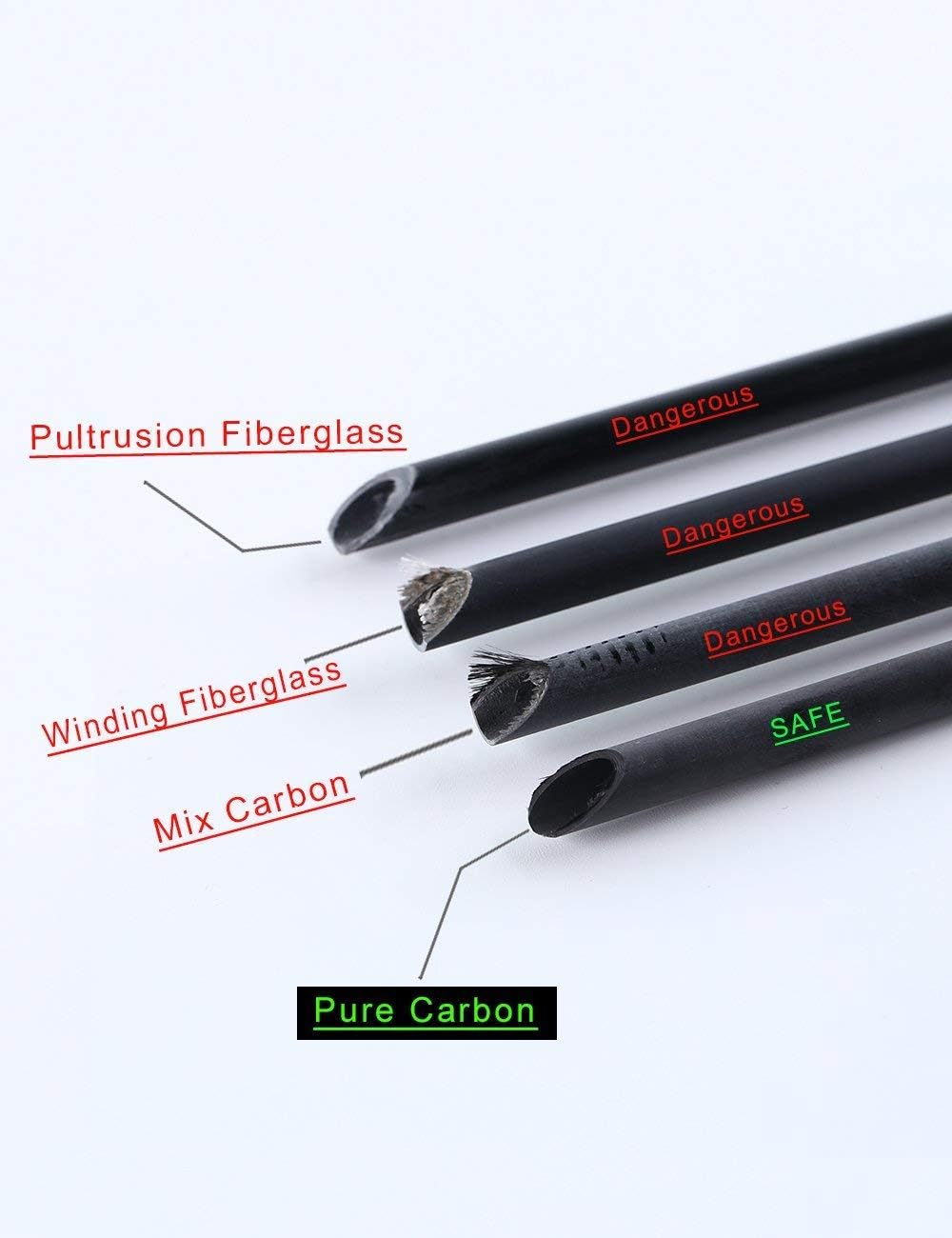 30/32" Inch ST0.006 Hunting Arrows for Compound & Recurve Bow,100% Carbon Archery Target Arrows with Removable Tips for Accurate Hunters & Bowhunters (Pack of 12)