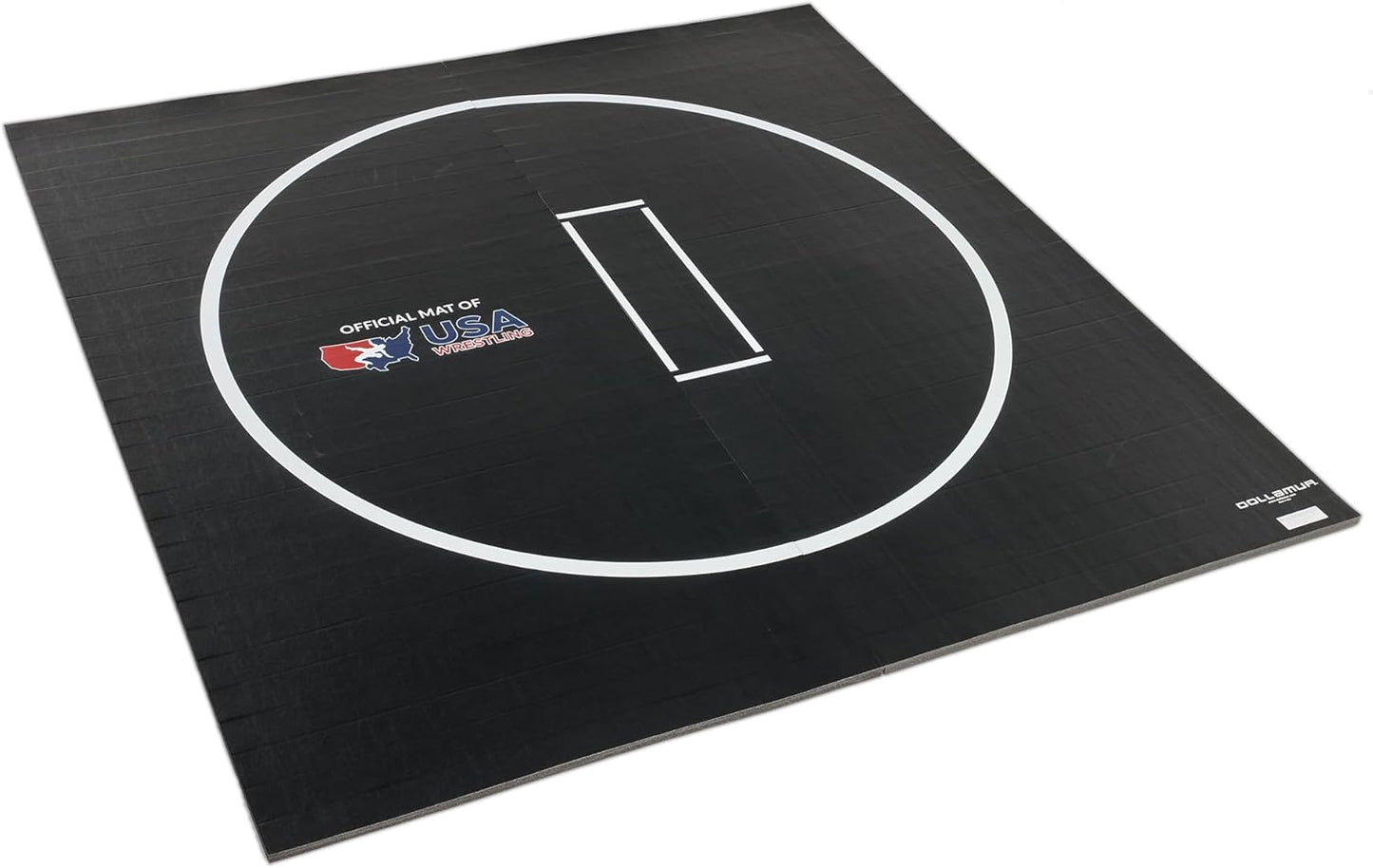 Dollamur 10'x10' Wrestling Mat, Navy, Gymnastics, with Circles