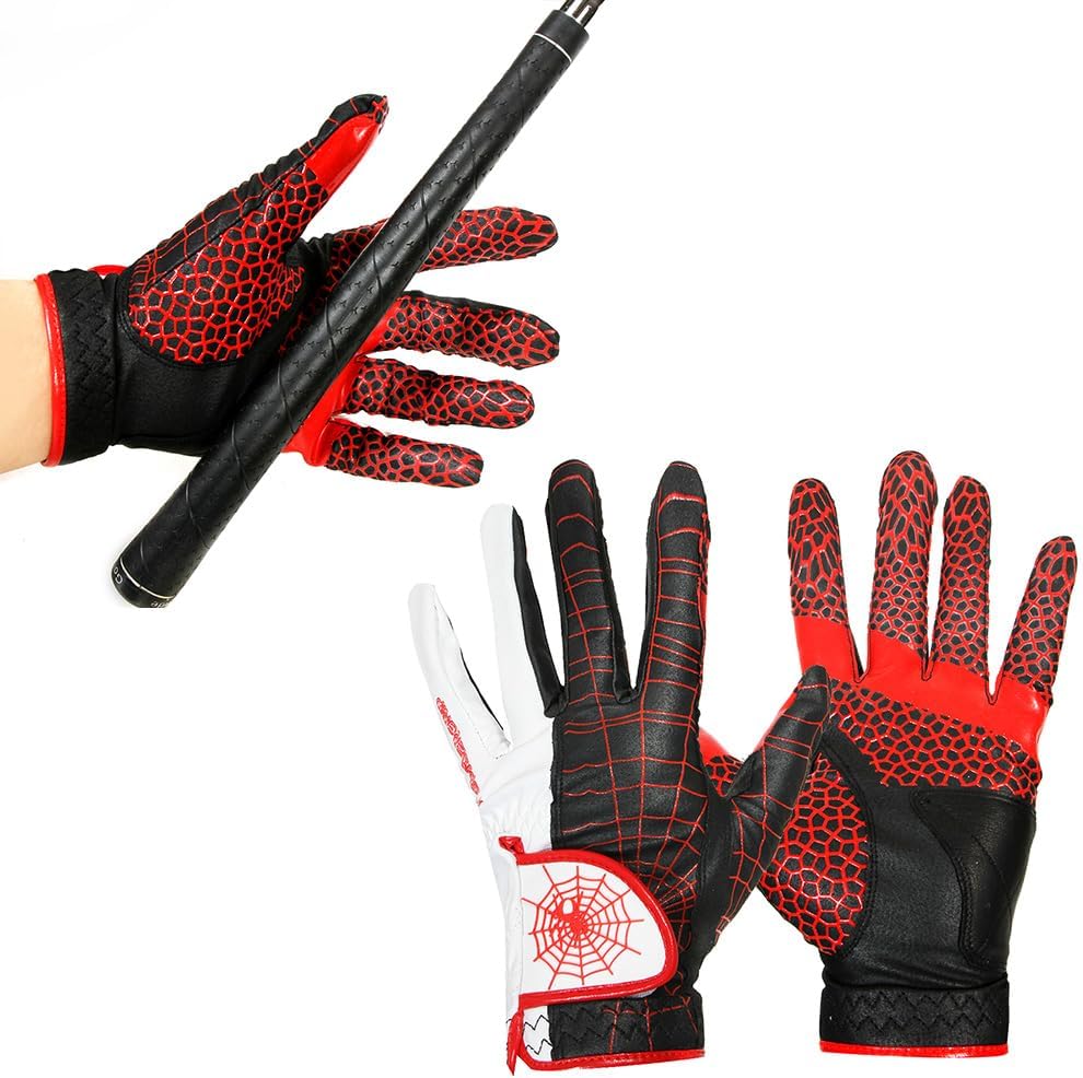 J&S Sporting Spider Grip Nonslip Golf Gloves for Men, Mens Golf Glove for Right Handed Golfer