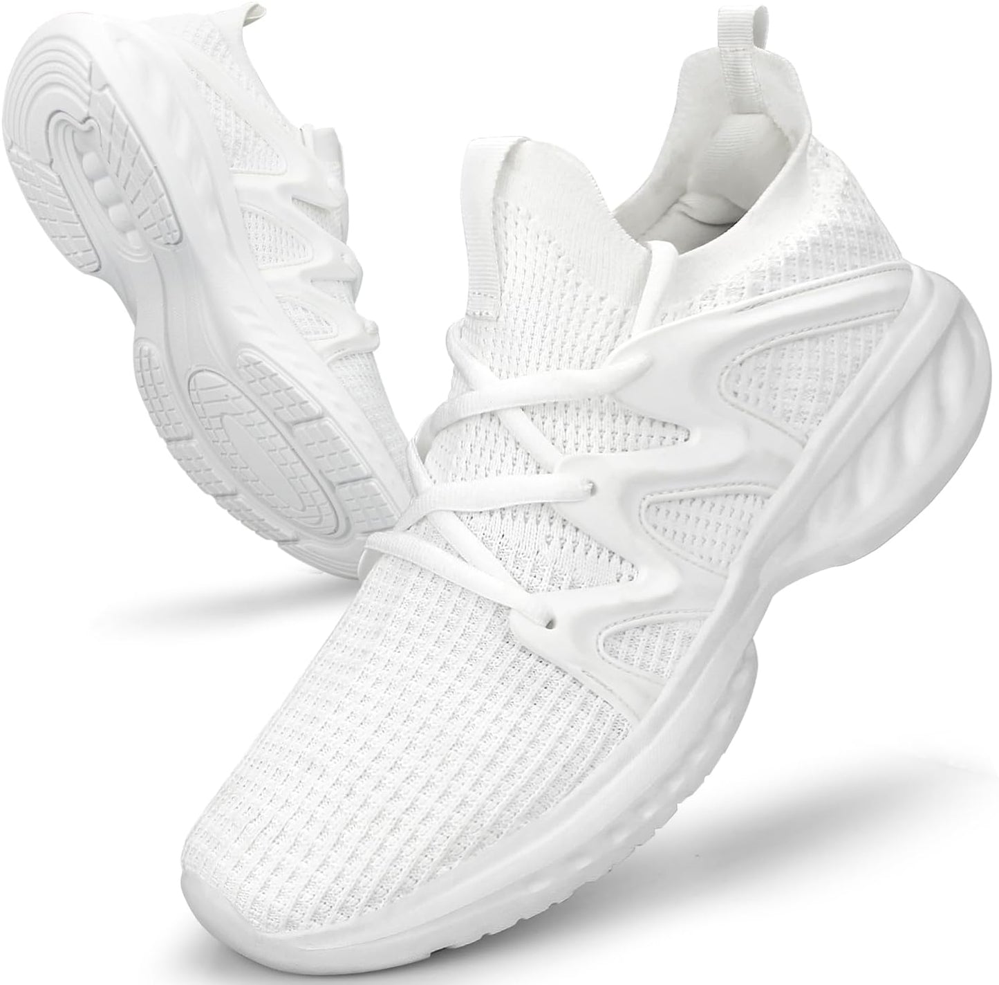 Pujcs Men's Slip on Walking Shoes Lightweight Breathable Non Slip Running Shoes Athletic Gym Tennis Shoes Sneakers for Men