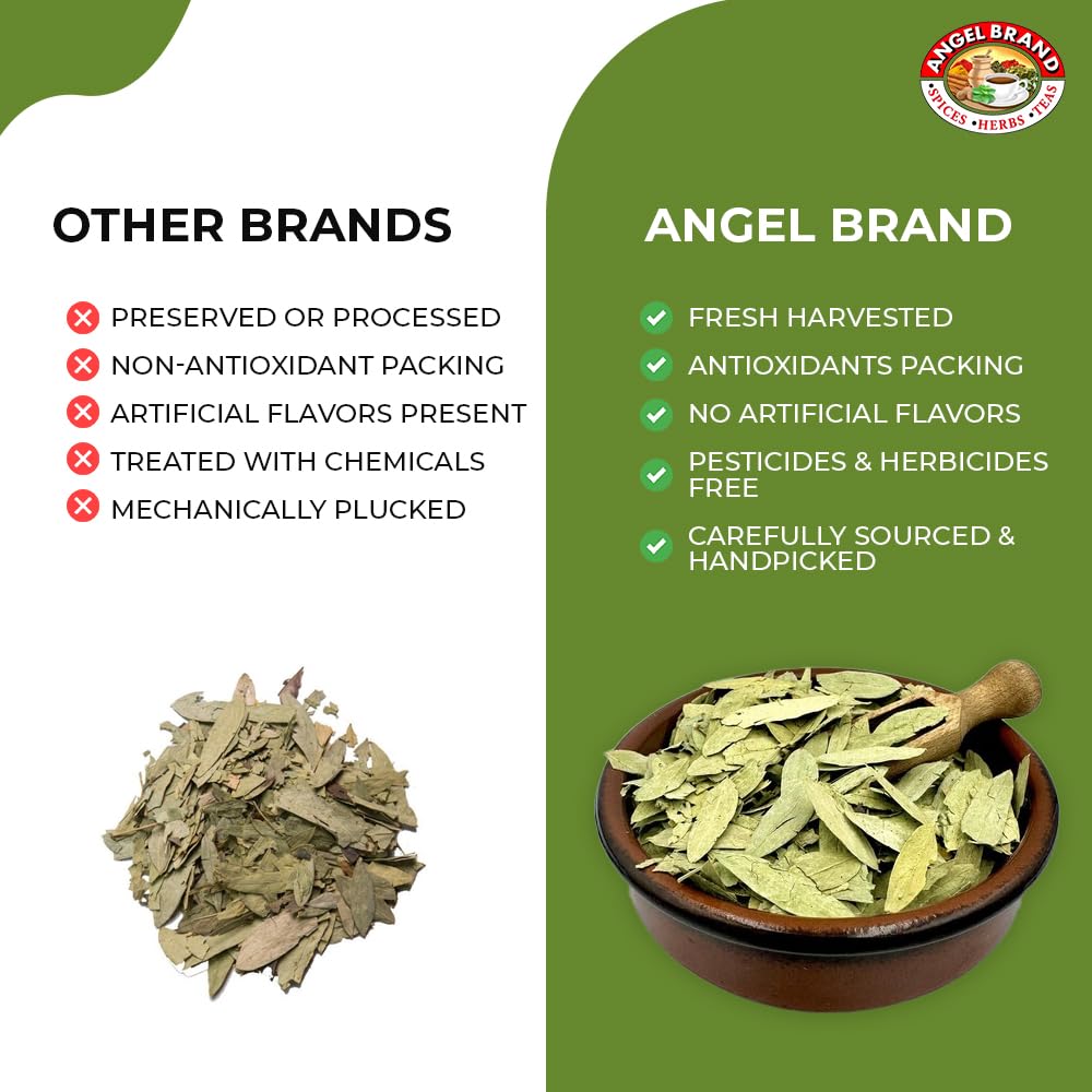 Angel Brand Senna Leaf – 0.5 oz Pouch – Dried Senna Leaves for Tea, Herbal Infusions, and Traditional Uses